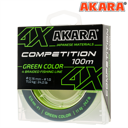 Шнур Akara Competition Green 100 м