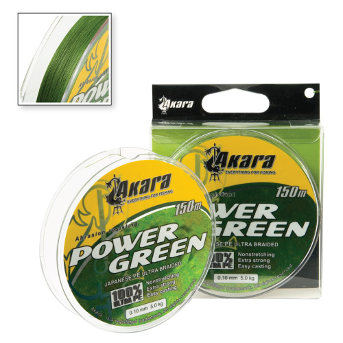 Шнур Akara Power Green 150 м