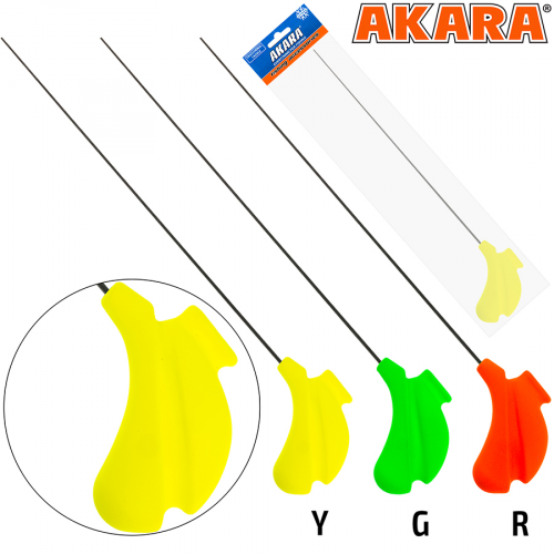 Удочка зимняя Akara Master Jig M 405 (4-21г) Yellow (хлыст жёсткий Hi Carbon)