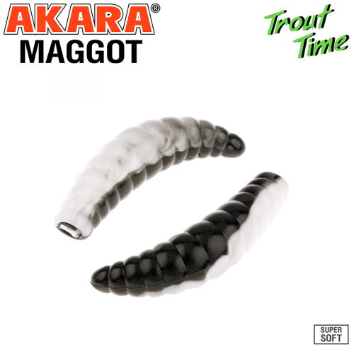 Силиконовая приманка Akara Trout Time MAGGOT 1,6 Cheese (10 шт)