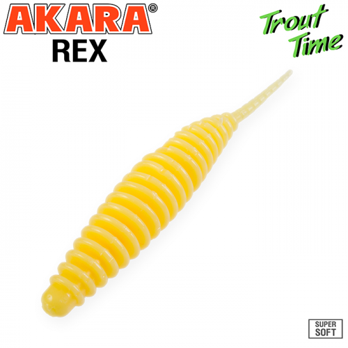Силиконовая приманка Akara Trout Time REX 2,5 Garlic (10 шт)