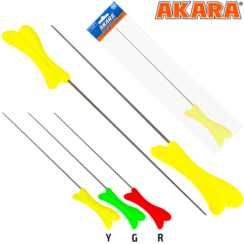 Удочка зимняя Akara RKW1 желтая (хлыст Hi Carbon 1 составной) 38 см