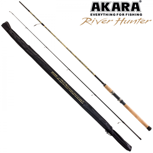 Спиннинг штекерный угольный 2 колена Akara River Hunter MH