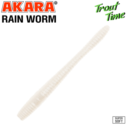 Силиконовая приманка Akara Trout Time Rain-Worm 2.5 Cheese (10 шт)