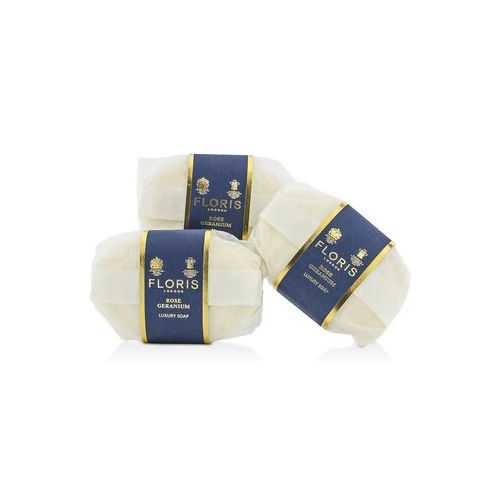 Floris Rose Geranium Роскошное Мыло 3x100g/3.5oz