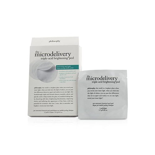 Philosophy The Microdelivery Осветляющий Пилинг с Тройной Кислотой (Коробка Слегка Повреждена) 12pads