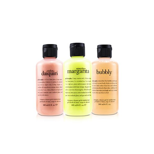 Philosophy Congrats! Набор Гелей для Душа из 3 Штук: 1x Senorita Mrgarita 180мл + Melon Daiquiri 180мл + Bubby 3x180ml/6oz