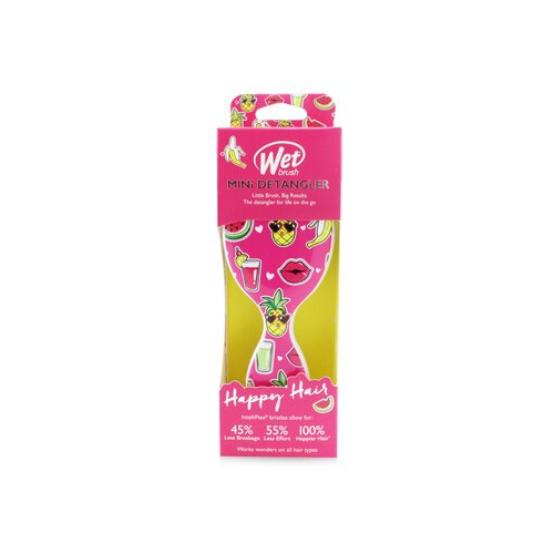 Wet Brush Mini Happy Hair Щетка для Волос - # Smiley Pineapple 1pc