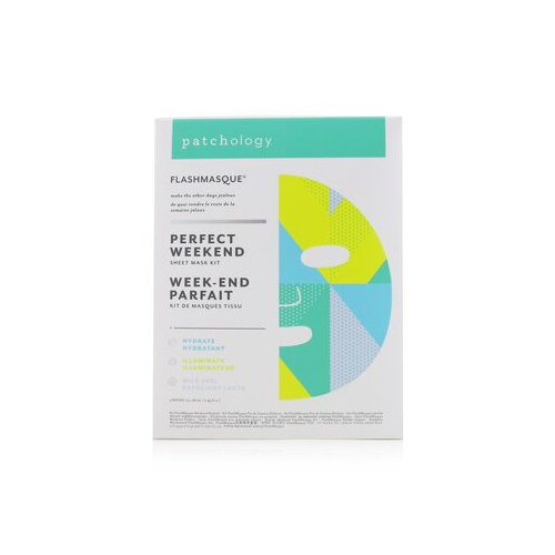 Patchology FlashMasque 5-Минутная Тканевая Маска - Perfect Weekend Набор Тканевых Масок: (Увлажняющая, Осветляющая, Молочный Пилинг) 3pcs