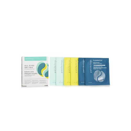 Patchology FlashPatch Eye Gels - All Eyes On You Совершенствующий Набор Трио для Глаз: Омолаживающий, Осветляющий, Восстанавливающий 6pairs