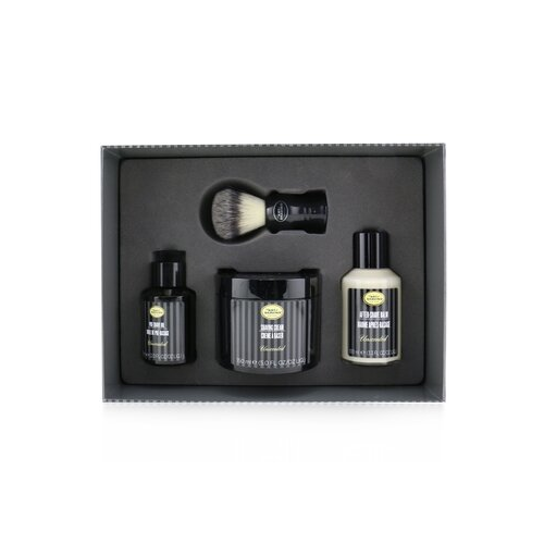 The Art Of Shaving 4 Elements Полноразмерный Набор для Бритья - без Запаха: Масло до Бритья 60мл + Крем для Бритья 150мл + Бальзам после Бритья 100мл + Натуральная Кисть для Бритья 4pcs