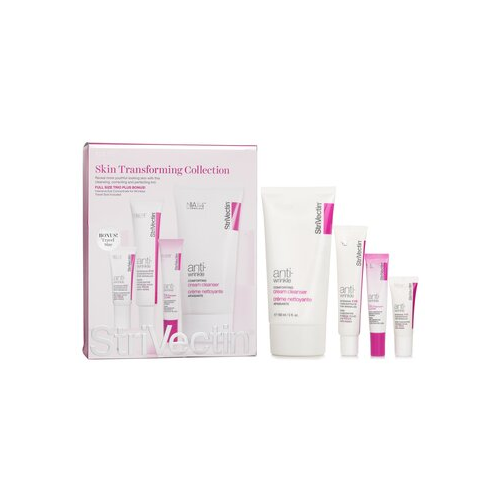StriVectin Skin Transforming Набор (Полноразмерное Трио): Очищающее Средство 150мл + Концентрат для Глаз (30мл+7мл) + Праймер для Глаз 10мл 4pcs