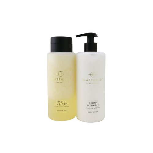 Glasshouse Kyoto In Bloom (Camellia & Lotus) Набор для Тела: Гель для Душа + Лосьон для Тела 2x400ml/13.52