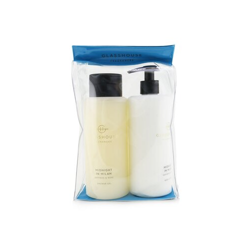 Glasshouse Midnight In Milan (Saffron & Rose) Набор для Тела: Гель для Душа + Лосьон для Тела 2x400ml/13.52oz