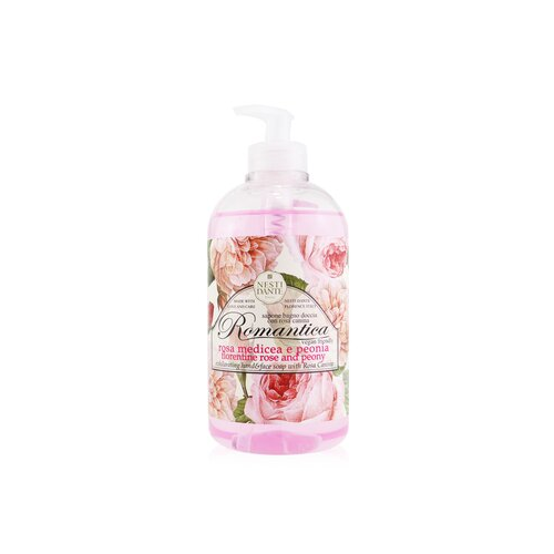 Nesti Dante Romantica Бодрящее Мыло для Рук и Лица с Шиповником Собачьим - Florentine Rose & Peony 500ml/16.9oz