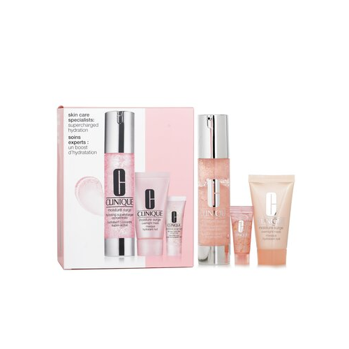 Clinique Skincare Specialists Supercharged Hydration Набор: Moisture Surge Концентрат 48мл + Ночная Маска 30мл + Концентрат для Глаз 96-Ч 5мл 3pcs