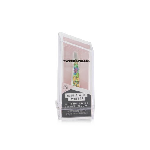 Tweezerman Мини Скошенный Пинцет (Vintage Floral Print) - Yellow (Studio Collection) -
