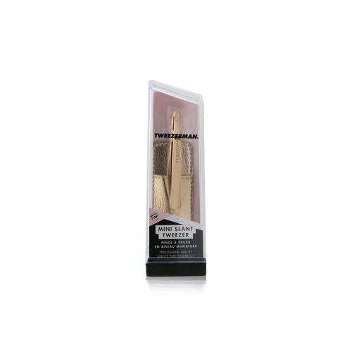 Tweezerman Мини Скошенный Пинцет с Футляром - Rose Gold (Studio Collection) -