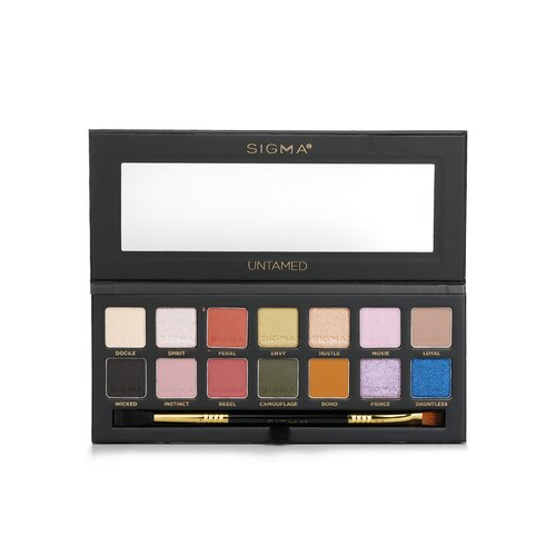 Sigma Beauty Untamed Набор Теней для Век с Двусторонней Кистью (14x Тени для Век + 1x Двусторонняя Кисть) 19.32g/0.68oz