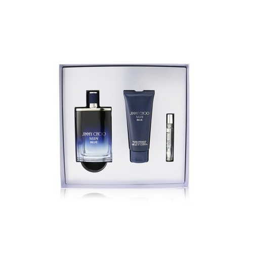 Jimmy Choo Man Blue Набор: Туалетная Вода Спрей 100мл/3.3унц + Бальзам после Бритья 100мл/3.3унц + Туалетная Вода Спрей 7.5мл/0.25унц 3pcs