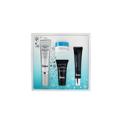 Dr. Brandt Festive & Flawless Набор: Праймер против Пор 30мл + No More Baggage 15г + Микродермабразия 15г + Гиалуроновый Крем для Лица 10г 4pcs