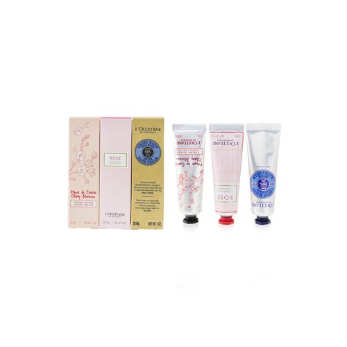 L'Occitane Lovelier Hands Набор: 2xRose Крем для Рук 30мл + 2x Shea Butter Крем для Рук 3мл + 2x Cherry Blossom Крем для Рук 30мл 6x30ml/1oz