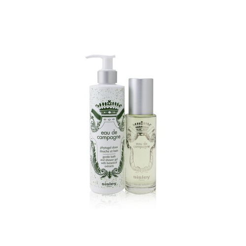 Sisley Eau De Campagne Набор: Туалетная Вода Спрей 100мл/3.3унц + Нежный Гель для Душа и Ванн 250мл/8.4унц 2pcs