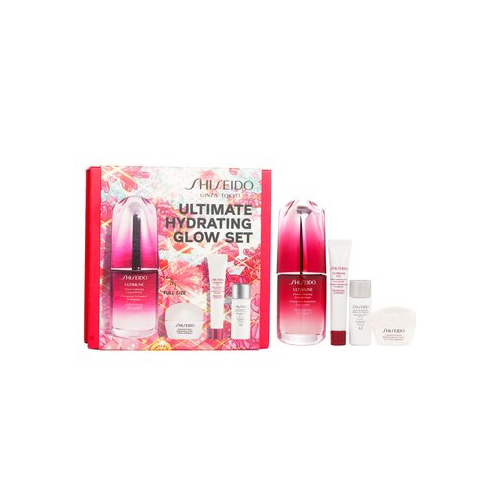 Shiseido Ultimate Hydrating Glow Набор: Ultimune Power Infusing Концентрат 30мл + Увлажняющий Гель-Крем 10мл + Концентрат для Глаз 5мл + SPF 42 Солнцезащитный Крем 7мл 4pcs