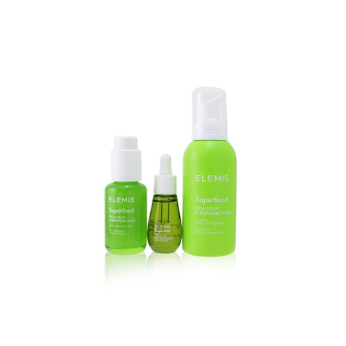 Elemis Superfood Superstars Набор: CICA Calm Очищающая Пенка 180мл + CICA Calm Увлажняющий Гель 50мл + Масло для Лица 15мл 3pcs