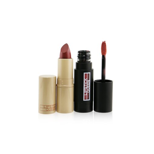 Lipstick Queen Indulge Me Дуо для Губ: 1x Lipdulgence Мусс для Губ #Nude A La Mode + 1x Nothing But The Nudes #Hanky Panky Pink 2pcs