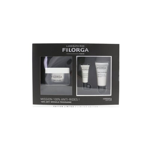 Filorga Time-Filler Mission 100% Набор против Морщин: Time-Filler 50мл + Time-Filler Крем для Век 4мл + Time-Filler Ночной Крем 15мл 3pcs