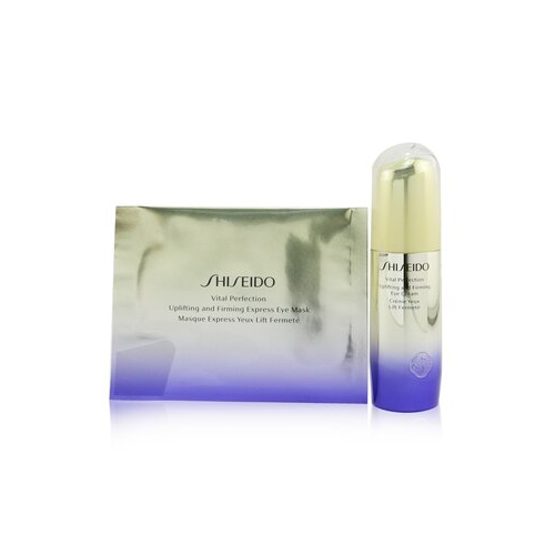 Shiseido Vital Perfection Подтягивающий и Укрепляющий Набор для Глаз: Крем для Век 15мл + Маска для Глаз 12пар 2pcs