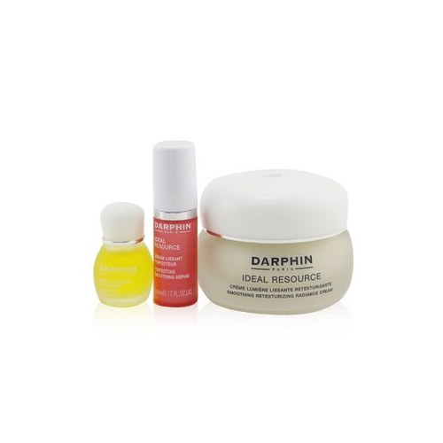 Darphin Ideal Resource Retexturizing Botanical Wonders Набор: Крем для Сияния Кожи 50мл + Разглаживающая Сыворотка 5мл + Jasmine Ароматическое Средство 4мл 3pcs