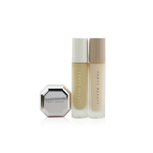 Fenty Beauty by Rihanna Pro Filt'R Матирующий Набор: Основа 32мл + Праймер 32мл + Instant Retouch Фиксирующая Пудра 7.8г - #140 (Коробка Слегка Повреждена) 3pcs