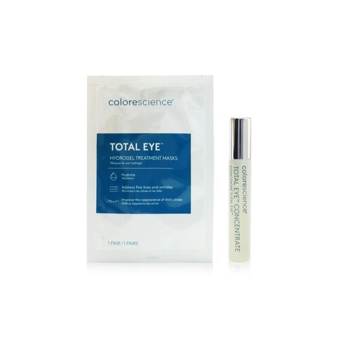 Colorescience Total Eye Concentrate Набор для Глаз: Концентрат 8мл + Гидрогелевая Маска 12пар 13pcs