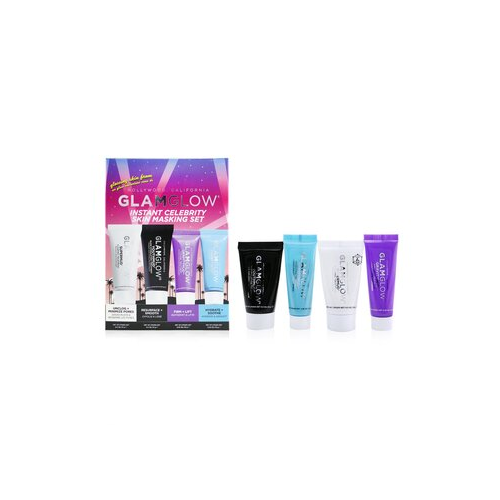 Glamglow Instant Celebrity Skin Masking Набор: 1x Supermud Очищающее Средство - 15г/0.5унц + 1x Youthmud Средство для Сияния Кожи - 15г/0.5унц + 1x Thristymud Увлажняющее Средство - 10г/0.35 + 1x Gravitymud Укрепляющее Средство - 10г/0.35 4pcs