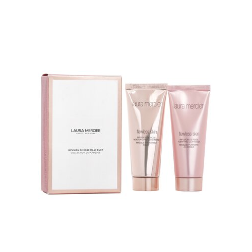 Laura Mercier Infusion De Rose Mask Duet Набор: 1x Flawless Skin Infusion De Rose Увлажняющая Маска - 75г/2.5унц + 1x Flawless Skin Infusion De Rose Очищающая Маска - 75г/2.5унц 2x 75g/2.5oz