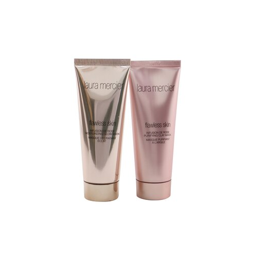 Laura Mercier Infusion De Rose Набор Масок: Flawless Skin Увлажняющая Маска 75г/2.5унц + Flawless Skin ...(Коробка Слегка Повреждена) 2pcs