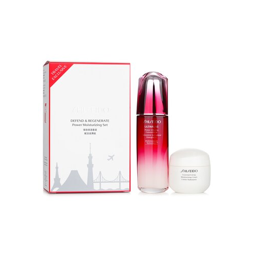 Shiseido Defend & Regenerate Power Увлажняющий Набор: Ultimune Power Infusing Концентрат N 100мл + Essential Energy Увлажняющий Крем 50мл 2pcs