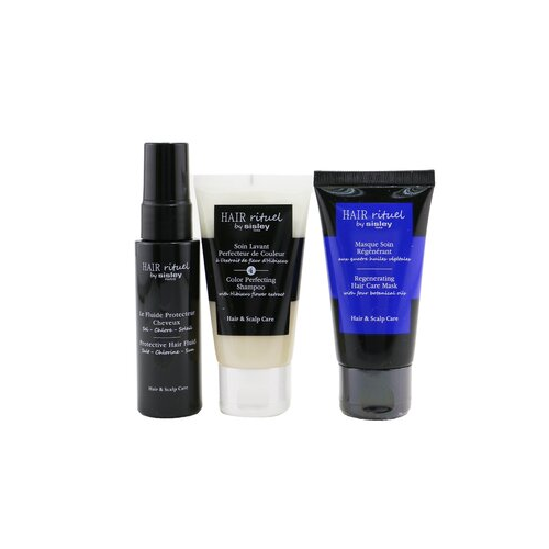 Hair Rituel By Sisley Набор для Защиты Цвета Волос: 1x Шампунь 50мл, 1x Маска для Волос 50мл, 1x Флюид для Волос 40мл 3pcs