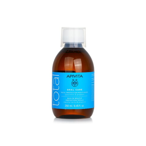 Apivita Total Protection Ополаскиватель для Полости Рта с Мятой и Прополисом 250ml/8.45oz
