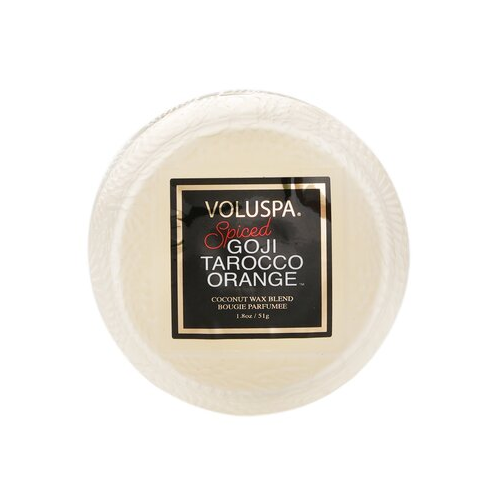 Voluspa Macaron Свеча - Spiced Goji Tarocco Orange 51g/1.8oz