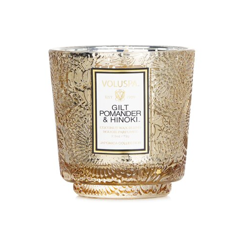 Voluspa Petite Pedestal Свеча - Gilt Pomander & Hinoki 72g/2.5oz