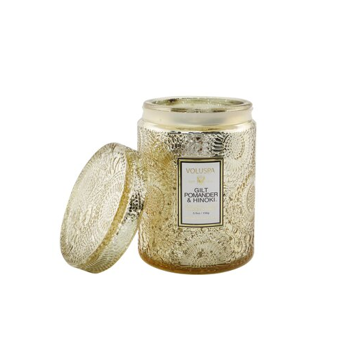 Voluspa Small Jar Свеча - Gilt Pomander & Hinoki 156g/5.5oz