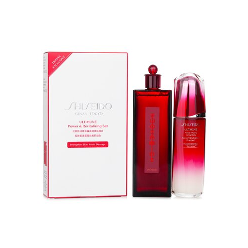 Shiseido Ultimune Power & Revitalizing Набор: Ultimune Power Infusing Концентрат 100мл + Eudermine Восстанавливающая Эссенция 200мл 2pcs