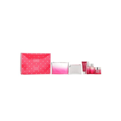 Estee Lauder Nutritious Super-Pomegranate Reveal A Rosy Radiance Набор: Увлажняющий Крем + Легкий Молочный Лосьон + Лосьон + Очищающая Пенка... 4pcs+2bags