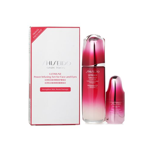 Shiseido Ultimune Power Infusing (ImuGenerationRED Technology) Набор: Концентрат для Лица 100мл + Концентрат для Глаз 15мл 2pcs