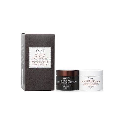 Fresh Black Tea Антивозрастной Дневной и Ночной Набор: Black Tea Совершенствующая Маска 100мл + Black Tea Укрепляющая Ночная Маска 100мл 2x100ml/3.3oz