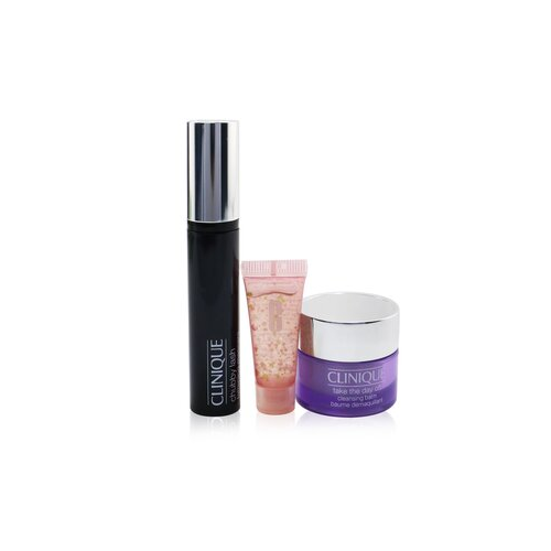 Clinique Chubby Lash Fattening Mascara Набор (1x Тушь для Ресниц 8мл + Концентрат для Глаз 5мл + Очищающий Бальзам 15мл) 3pcs