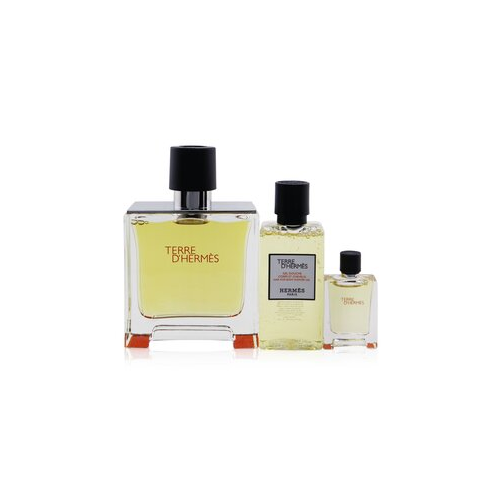Terre D'Hermes Набор: Духи Спрей 75мл/2.53унц + Гель для Душа 40мл/1.35унц + Духи Спрей 5мл/0.17унц 3pcs
